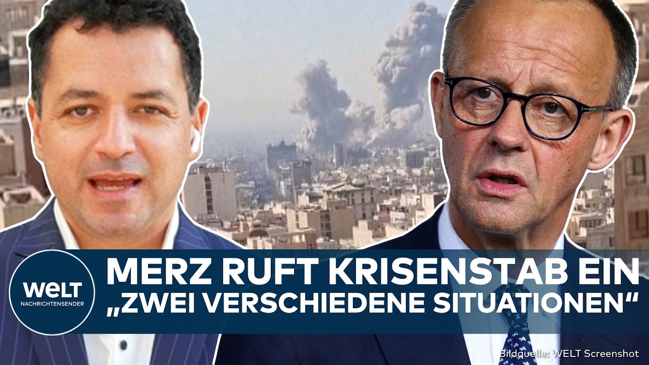 IRAN: Merz beruft Krisenstab ein! Reaktion auf Angriff von Israel und der USA!
