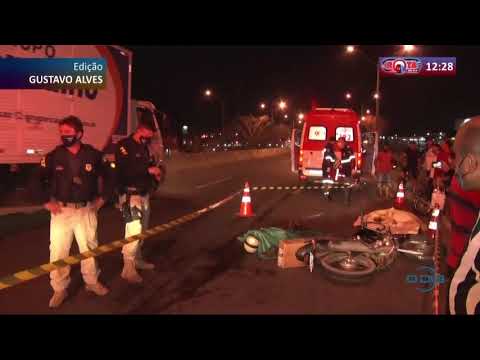 Motoqueiro é esmagado por Caminhão que atropelou outro motoqueiro 02 10 2020