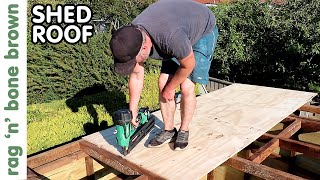 Making The Shed Roof (PART 5 SHED BUILD PROJECT)