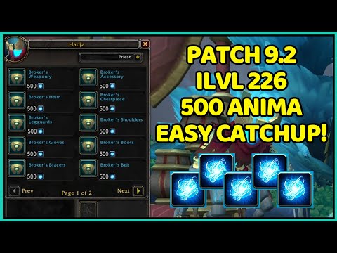 ILVL 226 Gear Vendor In Zereth Mortis! 500 Anima Each Piece | Shadowlands