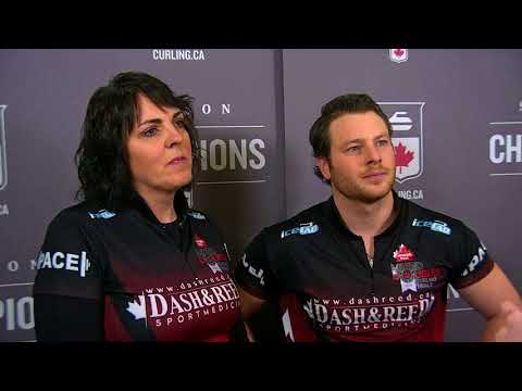 2018 Canad Inns Canadian Mixed Doubles Trials - Media Scrum - Tie Breaker