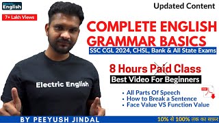 Complete English Grammar Course 2022 || Complete Grammar in One Video || Competitive Exams English