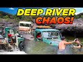 50yo 4WDS Vs CAPE YORK River Crossings SO DEEP The Seats Go Under