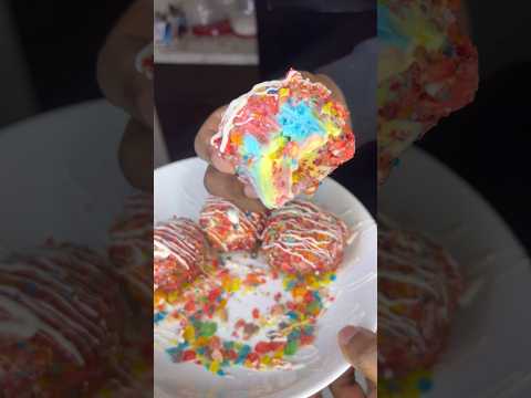 Superman IceCream Crunch Balls✅#icecream #superman #dessert