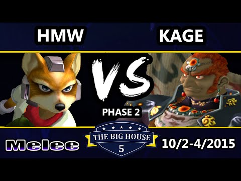 The Big House 5 - Kage (Ganondorf) Vs. HomeMadeWaffles (Fox) - Pools Round 2 - SSBM