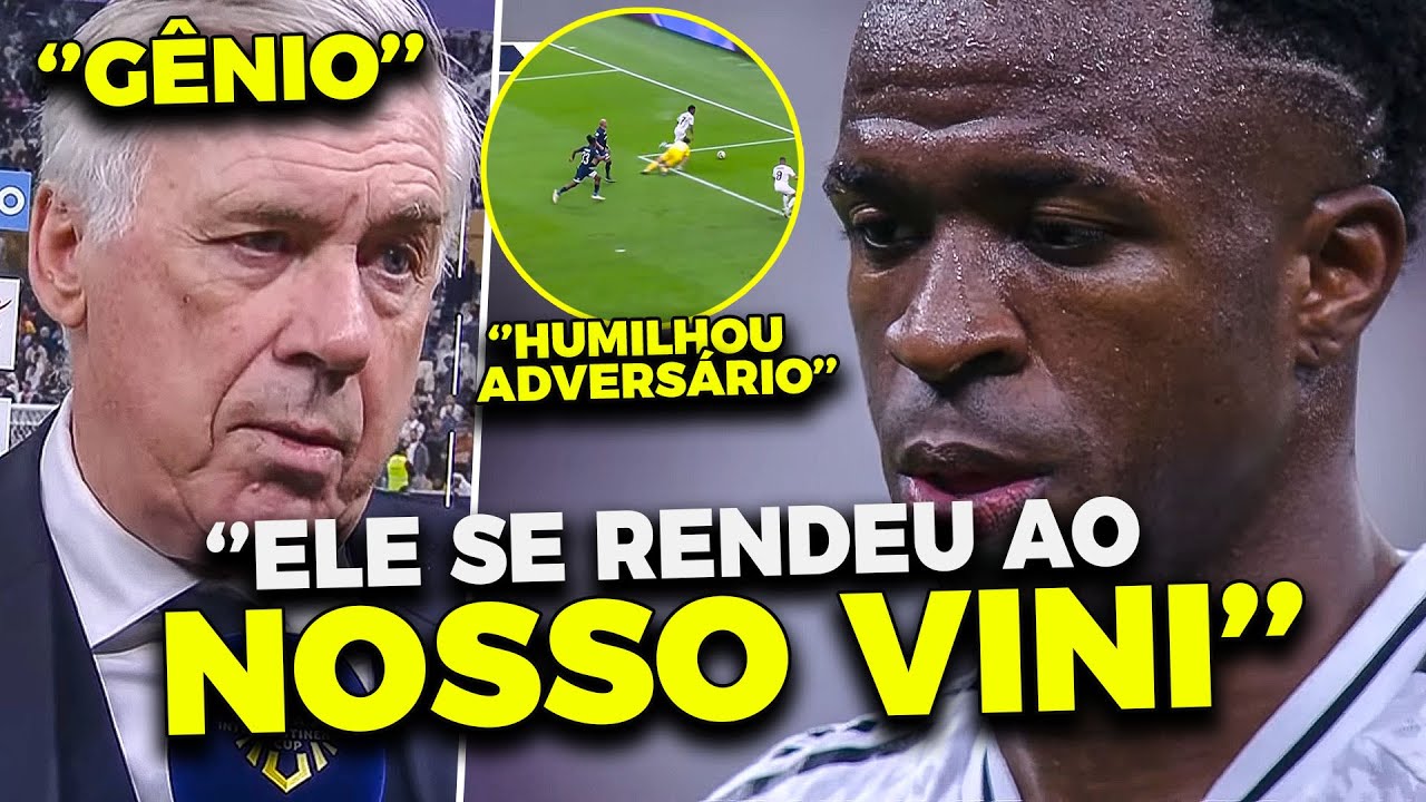 LANCE ABSURDO DE VINI JUNIOR NA FINAL DO MUNDIAL DEIXA ANCELOTTI MALUCO ''ELE É UM GÊNIO''