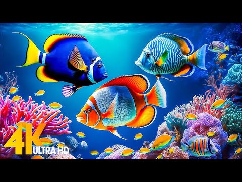 4K Stunning Underwater Wonders of the Red Sea + Relaxing Music - Coral Reefs & Colorful Sea Life