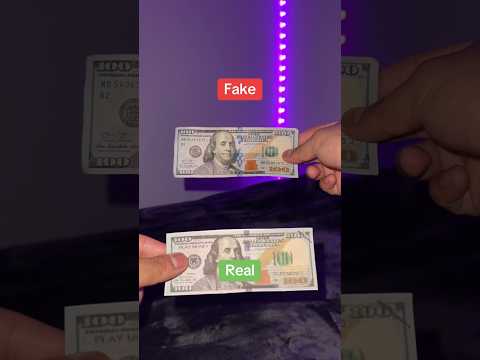 Real Vs Fake 100 bill🤑