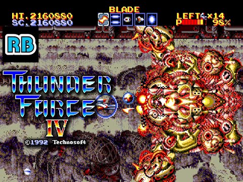 1992 [60fps] MD Thunder Force IV Speedrun 33m Nomiss ALL