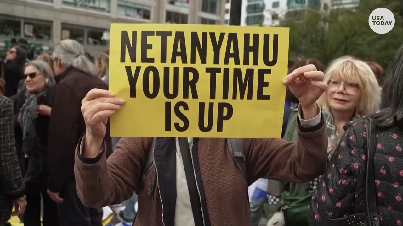 Amid Netanyahu UN speech, Jewish Americans protest his leadership and Israel's Gaza war