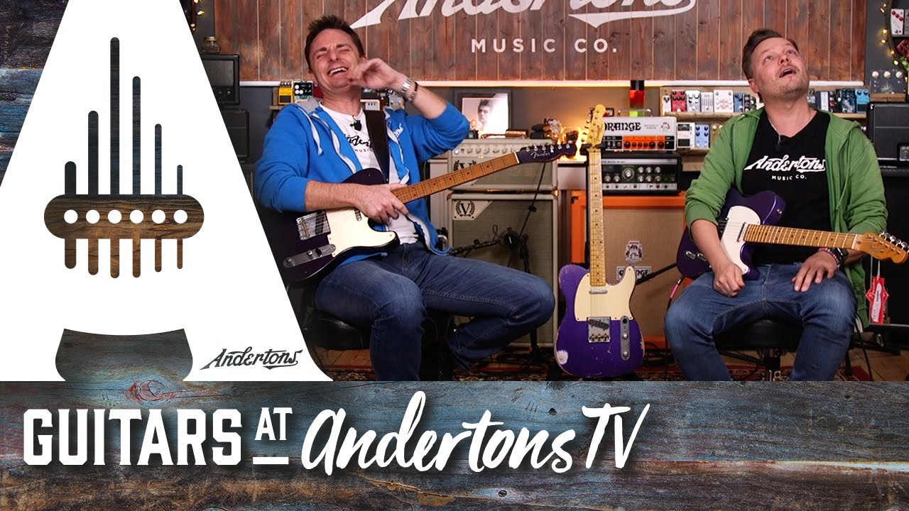 purple telecaster andertons