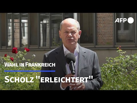 Scholz "erleichtert" über Wahlausgang in Frankreich | AFP