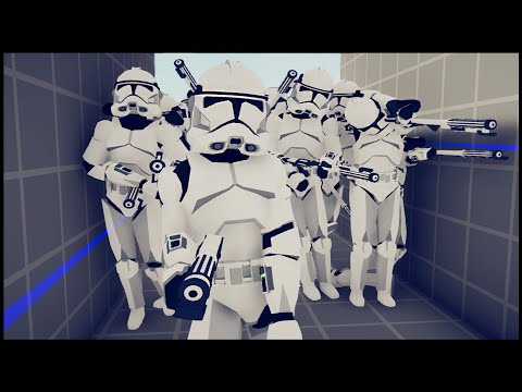 TABS Clone Wars Corridor Chaos!! - Totally Accurate Battle Simulator: Star Wars Mod