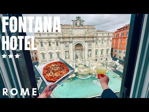 Hotel Fontana, BEST Trevi Fountain View (ROME) |4k Full Tour