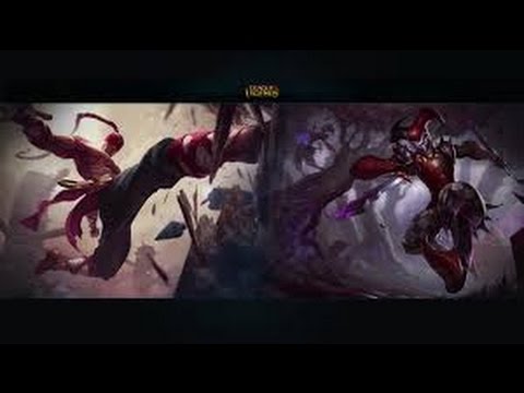 lol gameplay- shaco vs lee sin high elo