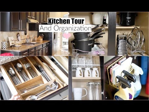 Kitchen Organization Ideas & Kitchen Tour - MissLizHeart