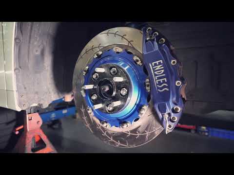 Endless Big Brake Kit + Electronic Parking Brake in Toyota Alphard GGH30