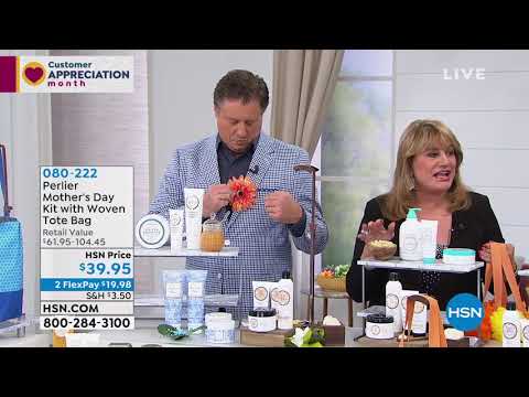 Perlier Honey 4piece Kit with Woven Tote