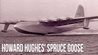 Howard Hughes and the Spruce Goose' First Flight - Stock Footage