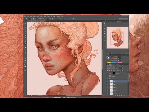 Using Traditional Textures in my Digital Paintings