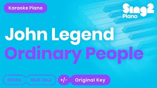 John Legend - Ordinary People (Karaoke Piano)