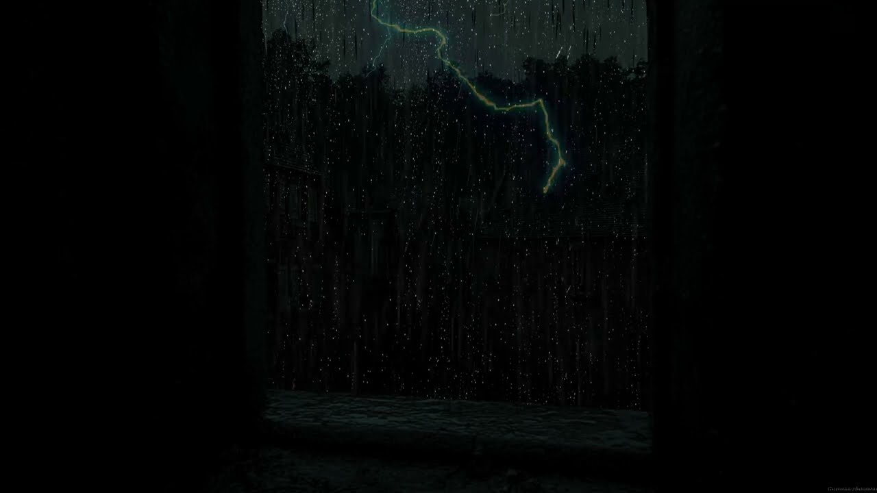 Rain Sounds for Study, Deep Sleep & Relaxation | BLACK SCREEN | 3 Hours of Gentle Rain Ambience