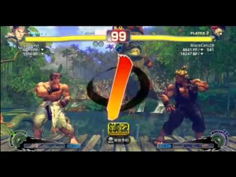Daigo Umehara (Ryu) vs Fentamu (Yun) vs BlackCats28 (Gouki) - AE 2012 Matches