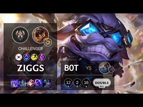 Ziggs Bot vs Yasuo - KR Challenger Patch 11.12