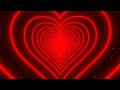 Neon Heart Tunnel Background❤️Red Heart Tunnel - Heart Background - tunel de corazones