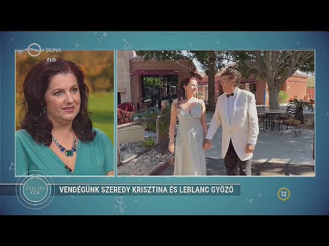 Szeredy Krisztina és Leblanc Győző a DUNA TV Családi Kör műsorában.