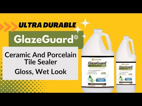 Part of a video titled GlazeGuard® High Gloss Sealer For Porcelain And Ceramic Tiles -2023