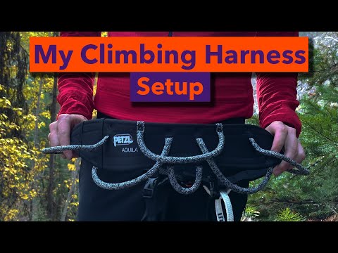 My Harness Setup For Ice Climbing | Petzl Aquila, Petzl Caritool EVO, Petzl Sitta, Petzl Connect