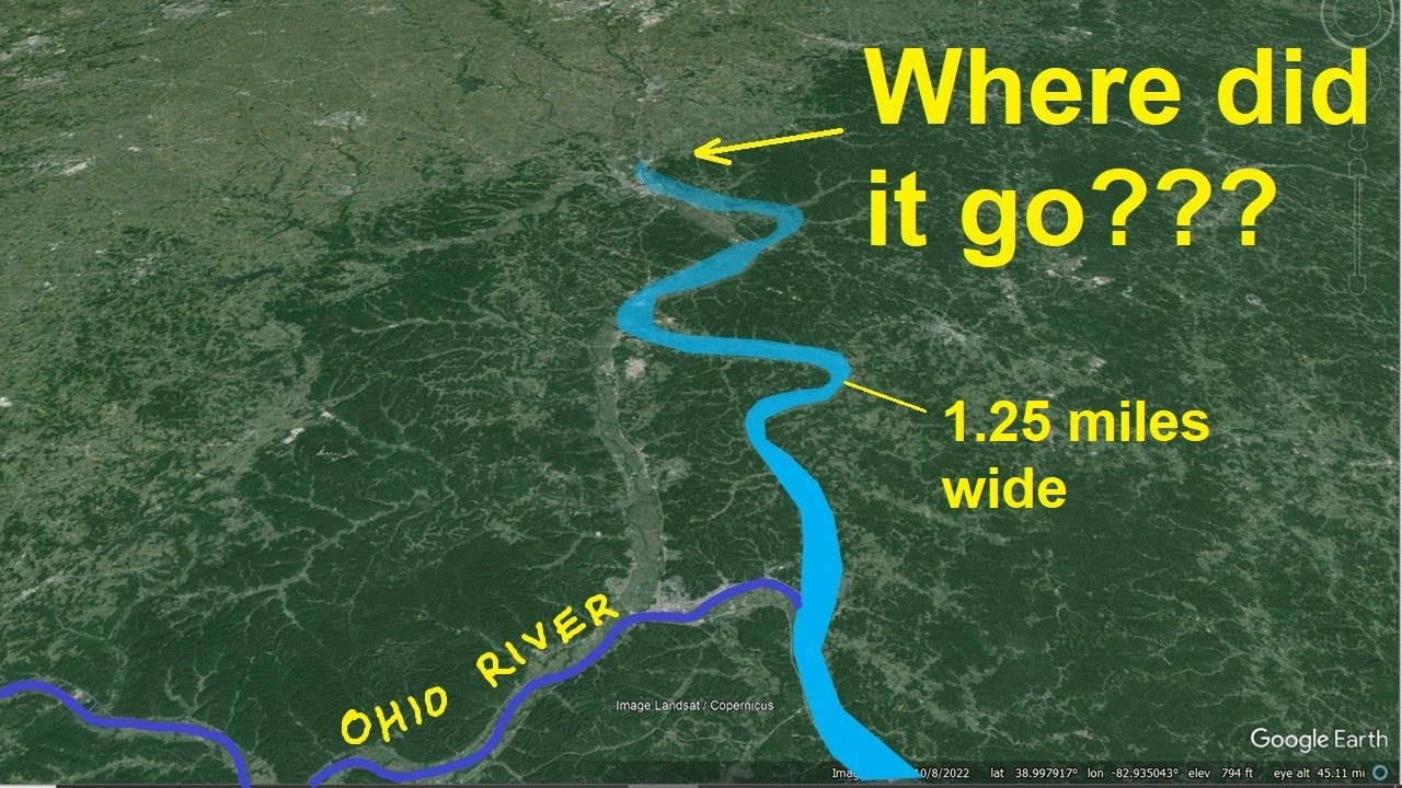 Why is there an ancient "river to nowhere" in southern Ohio?