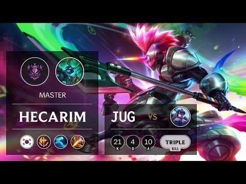 Hecarim Jungle vs Sejuani - KR Master Patch 9.11