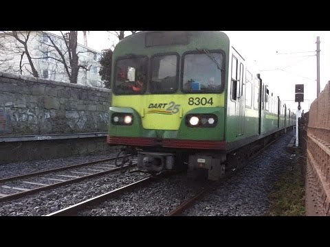 8300 Class DART Train number 8304 - Blackrock, Southbound