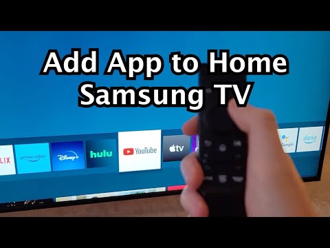 How to Add App to Home Screen on Samsung Smart TV!