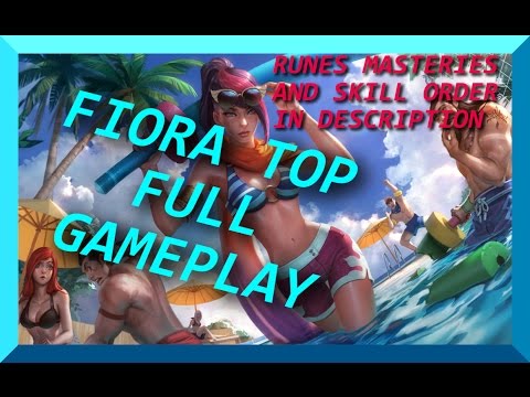 FIORA top vs EKKO 6.17 The Best Runes Masteries And Skill Order on Fiora!