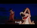 Timon And Pumbaa Stand By Me One Line Multilanguage 6 Versions