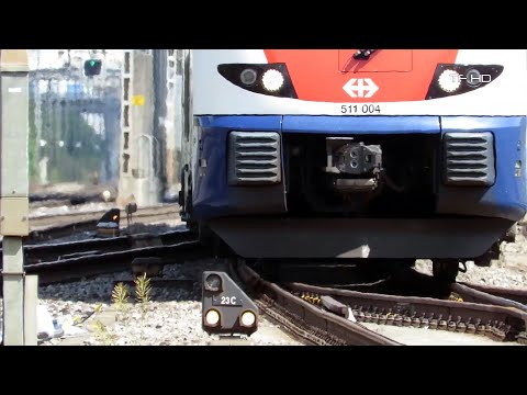 Bahnverkehr in Killwangen - RE Aarau und S11 Aarau