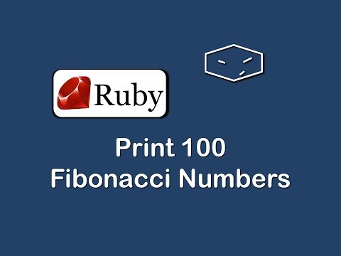 print 100 fibonacci numbers in ruby