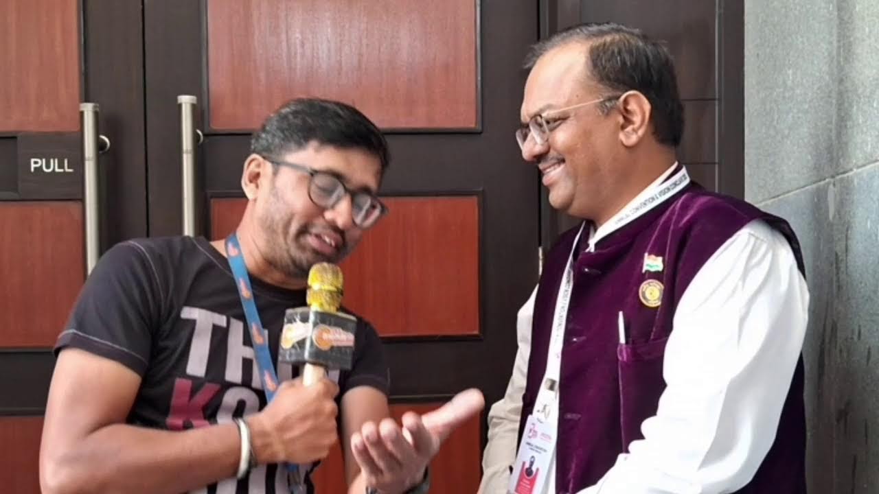 Mr. Avishek Auddy with Rj Animesh — Biswa Bangla Convention Centre