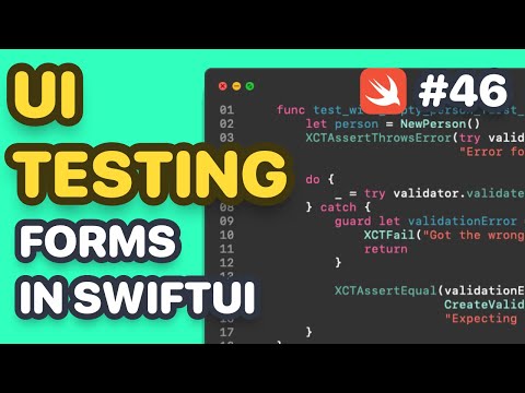 UI Testing A Form In SwiftUI, How To Write UI Tests for Our CreateView thumbnail