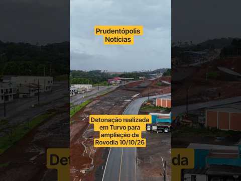 Foi realizada detonação de área na região de Turvo PR na tarde deste sábado dia 10 do 10 de 2026