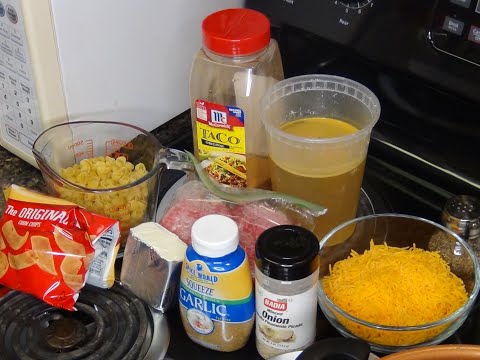 HOMEMADE TACO HAMBURGER HELPER!