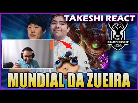 TAKESHI REACT BRONZIOCRE | PIOR TP DO MUNDIAL E URSO INVADINDO TRANSMISSÃO - MUNDIAL DA ZUEIRA