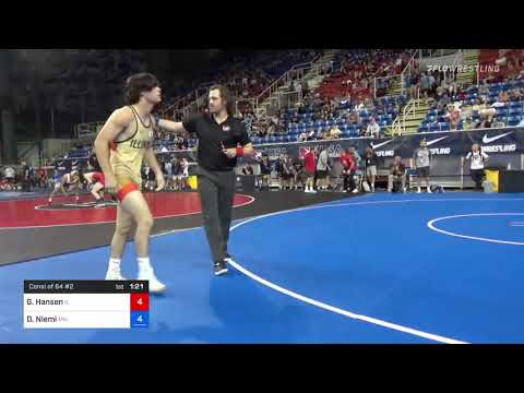 160 Lbs Consi Of 64 #2 - Grant Hansen, Illinois Vs Dane Niemi, Minnesota 9096