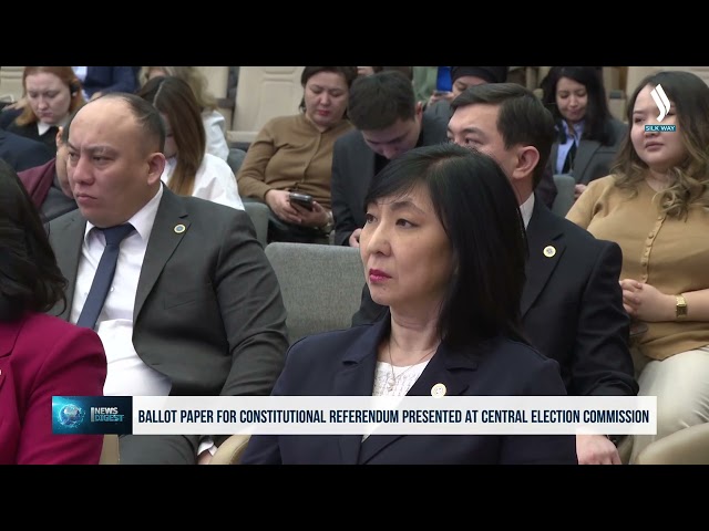 Ballot paper for constitutional referendum presented at Central Election Commission