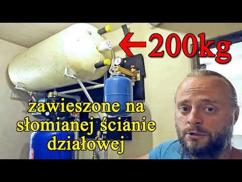 200kg na słomianej ścianie - wieszanie ciężarów na ścianach z gliny i słomy - Strawbale Vlog 140