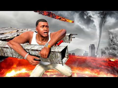 SURVIVE the NATURAL DISASTER in GTA 5! (Part 3)