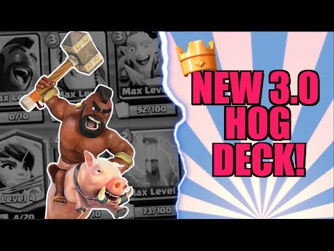 INSANE NEW 3.0 HOG CYCLE DECK | TOP 500 Trophy Pushing! | Clash Royale